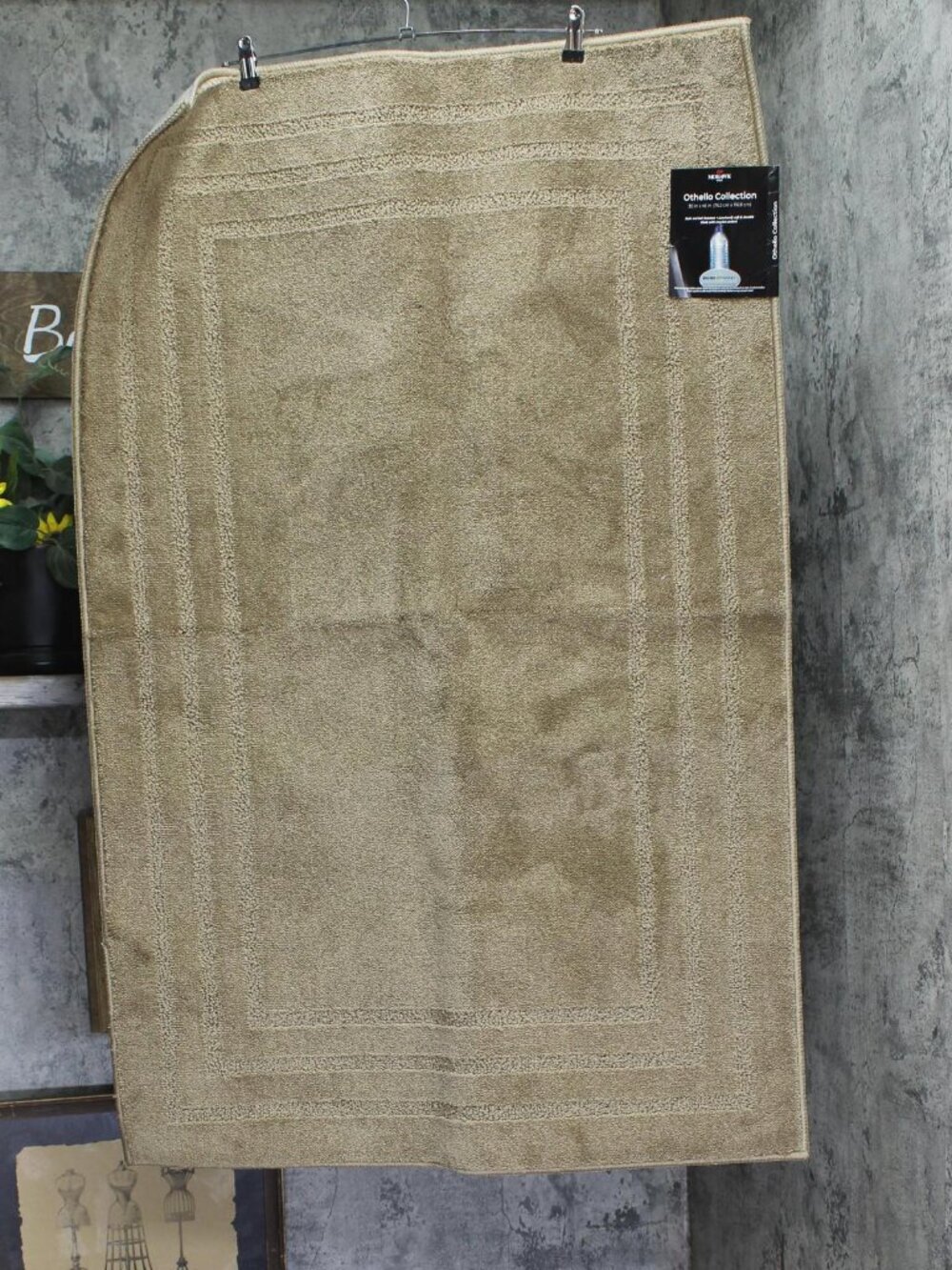 NWT Mohawk Othello Collection Area Washable Rug Non-Skid Khaki Brown 30X46